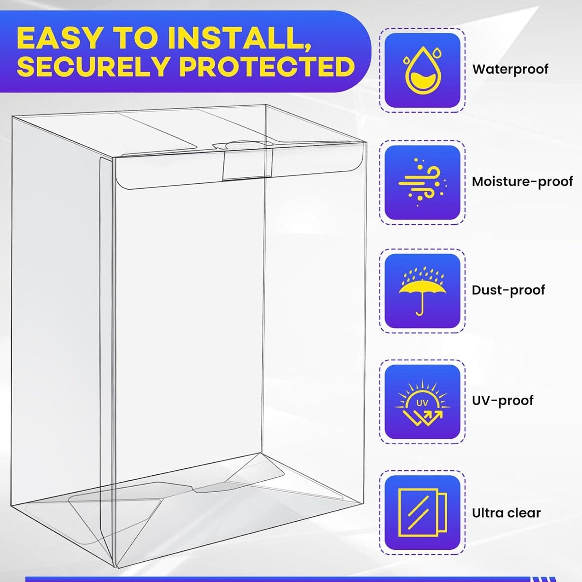 Pop Protector - Clear Case for 4" Funko Pop! Boxes